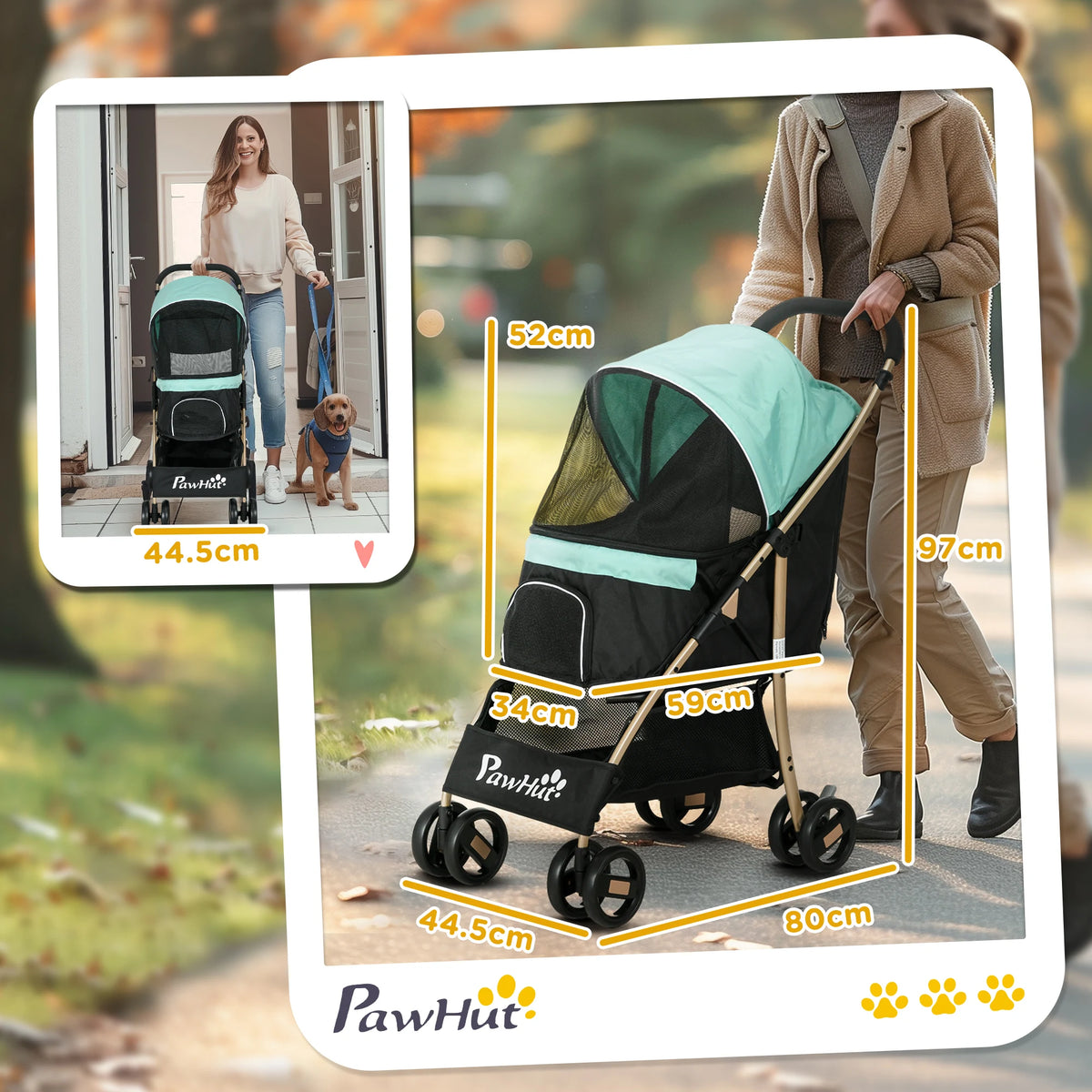Mesh top basket of a dog stroller showing ventilation