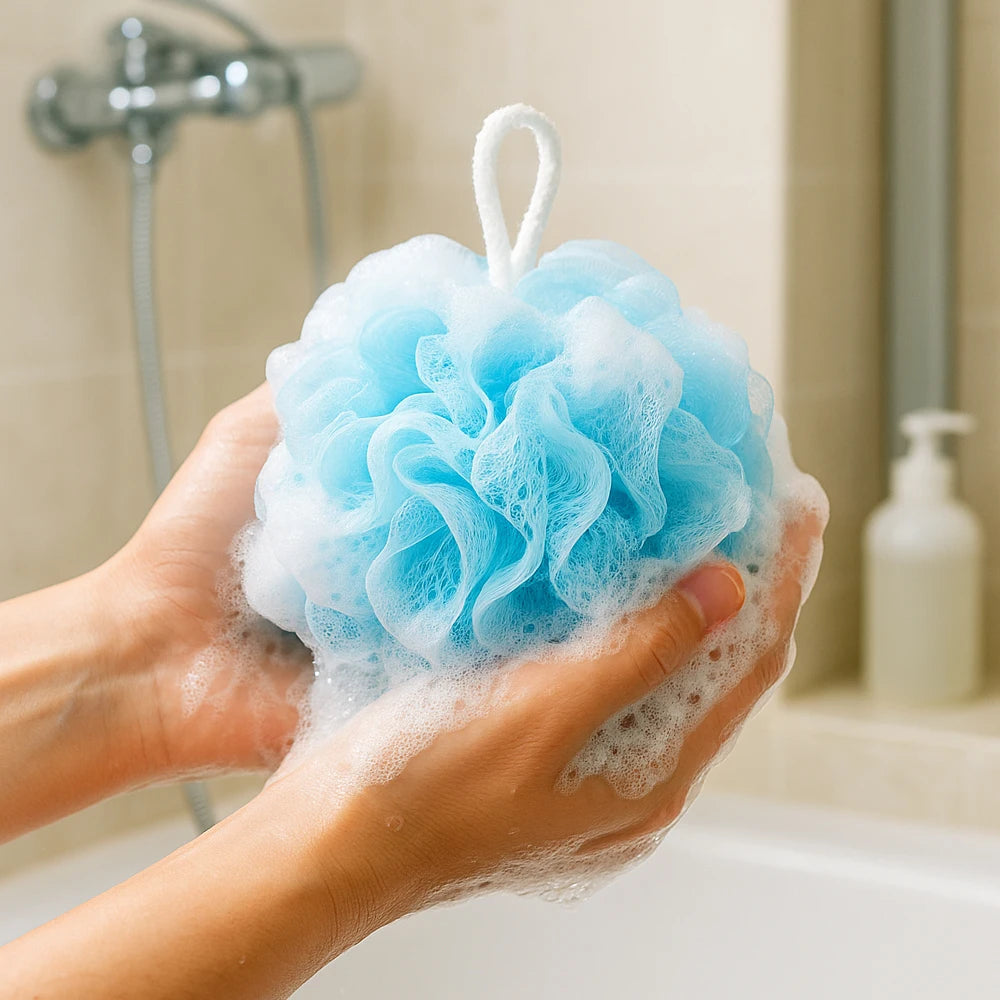 Bath Loofah Sponge Soft Exfoliating Shower Mesh Bath Ball