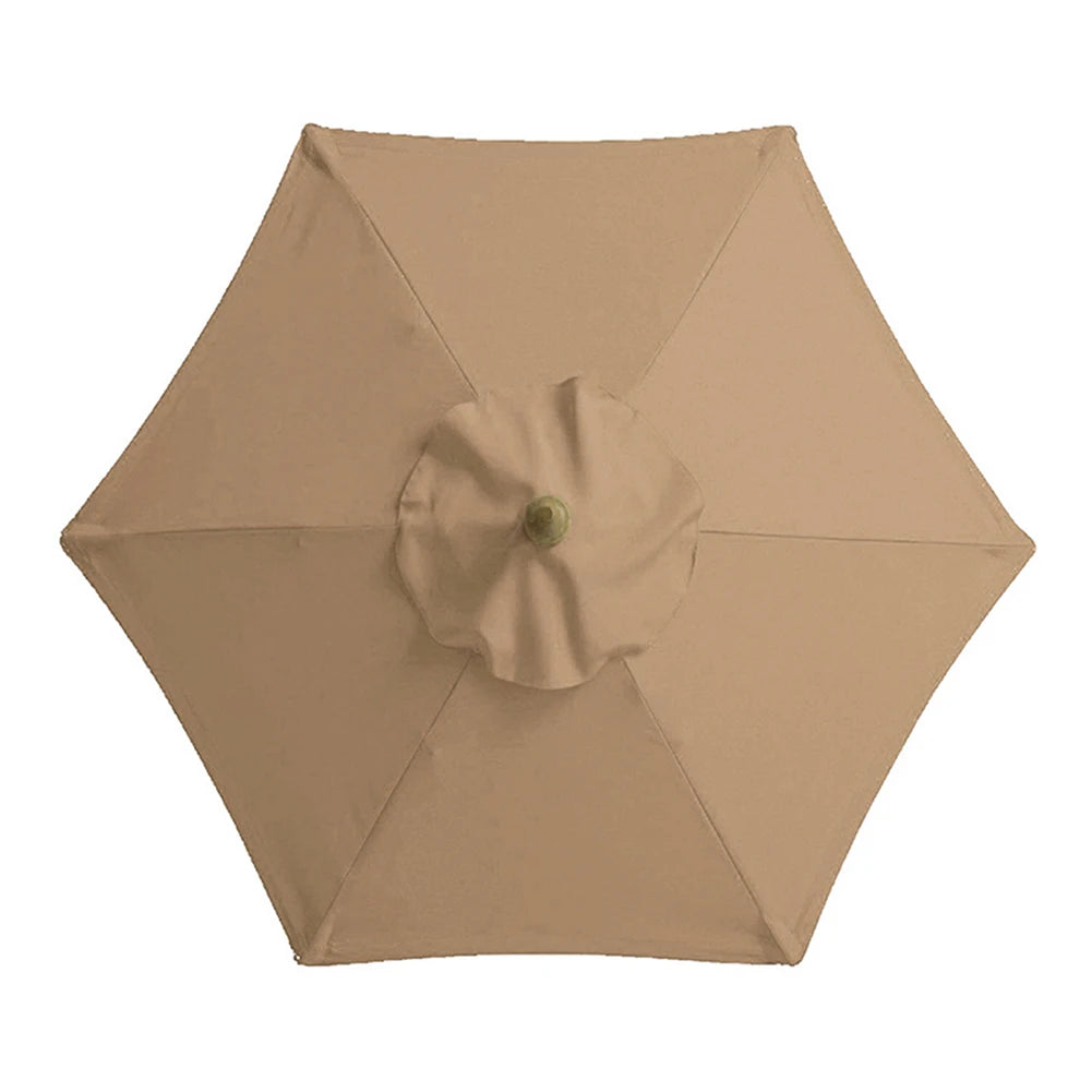 2m Patio Umbrella Replacement Canopy, Market & Table Umbrella Top Cover for 6-Rib Umbrellas, Canopy Only