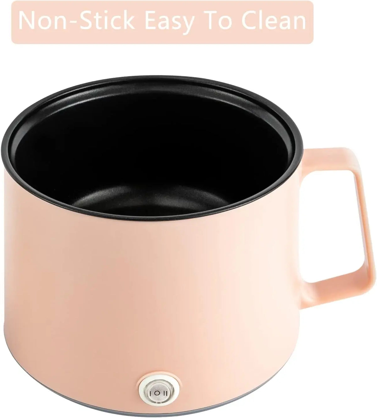 1.7L Electric Hot Pot with Steamer, 2-Layer Mini Cooker for Noodles, Soup and Porridge