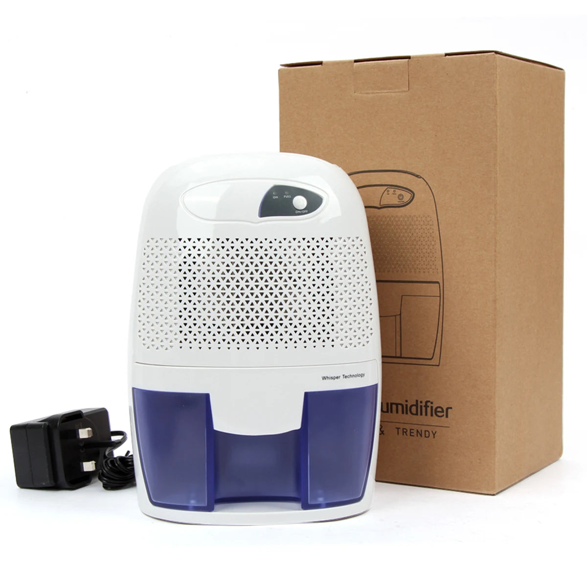 Mini Electric Dehumidifier with 500ml Tank, Quiet Moisture Absorber for Small Rooms