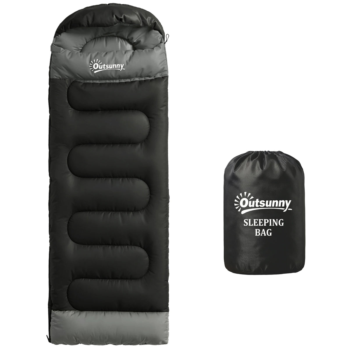 Lightweight Envelope Sleeping Bag for Adults, Machine Washable, 215 x 75cm