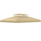 3 x 4m Gazebo Canopy Replacement Cover Two Tier Waterproof UV Polyester Roof Top for Garden Patio Gazebo