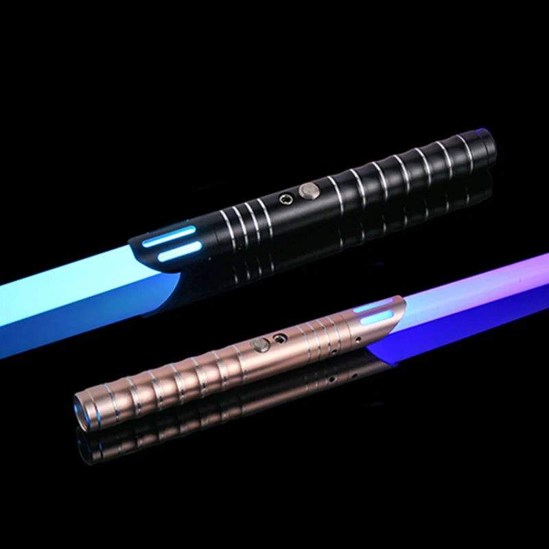 Light Up Saber 16 Colours RGB LED Laser Sword with Sound Effects Metal Handle Quiet Mode for Kids Cosplay and Christmas Gift