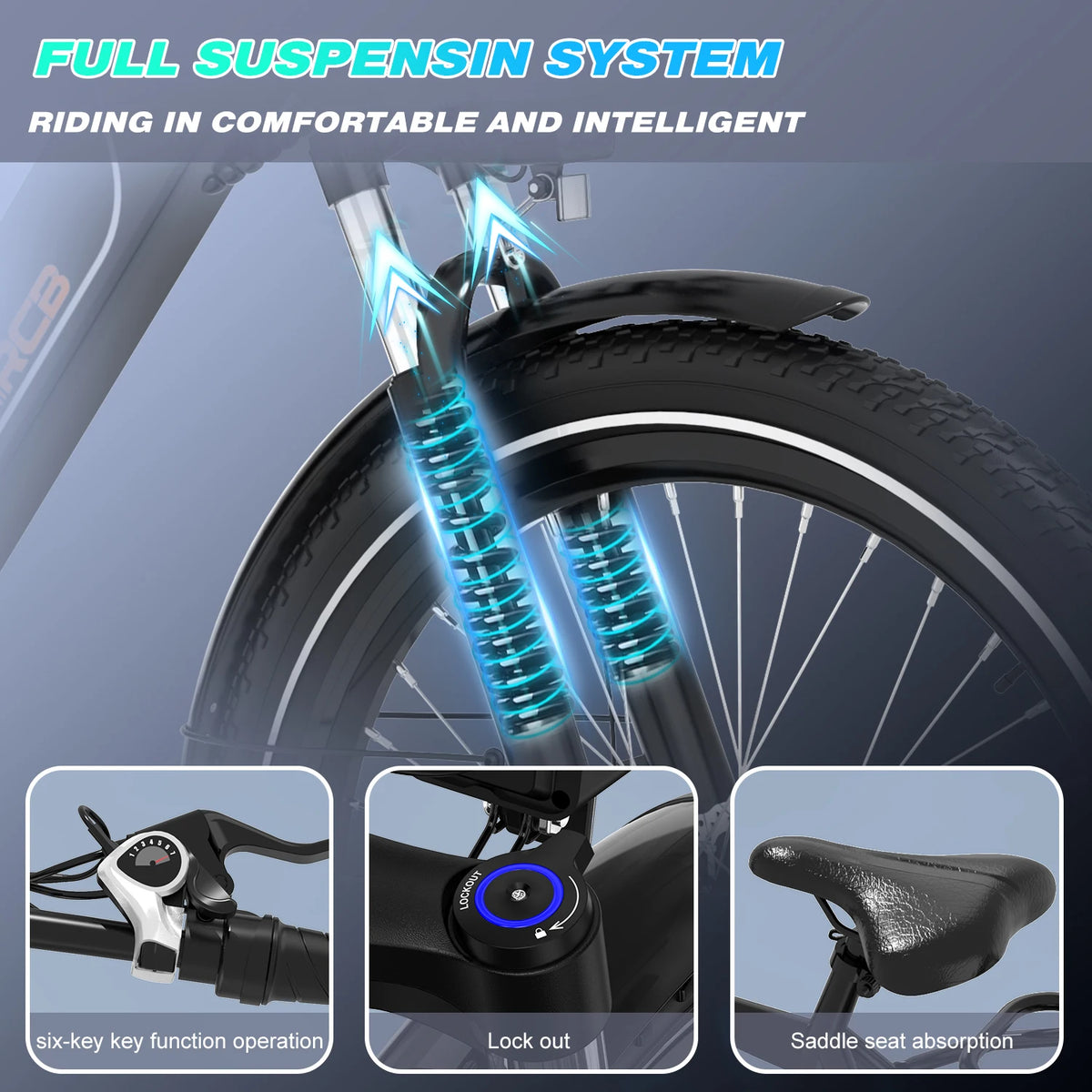 G5 27.5 Inch Electric Bike with 250W Motor, 36V 10.4Ah Removable Battery, App and NFC Unlock, 21-Speed