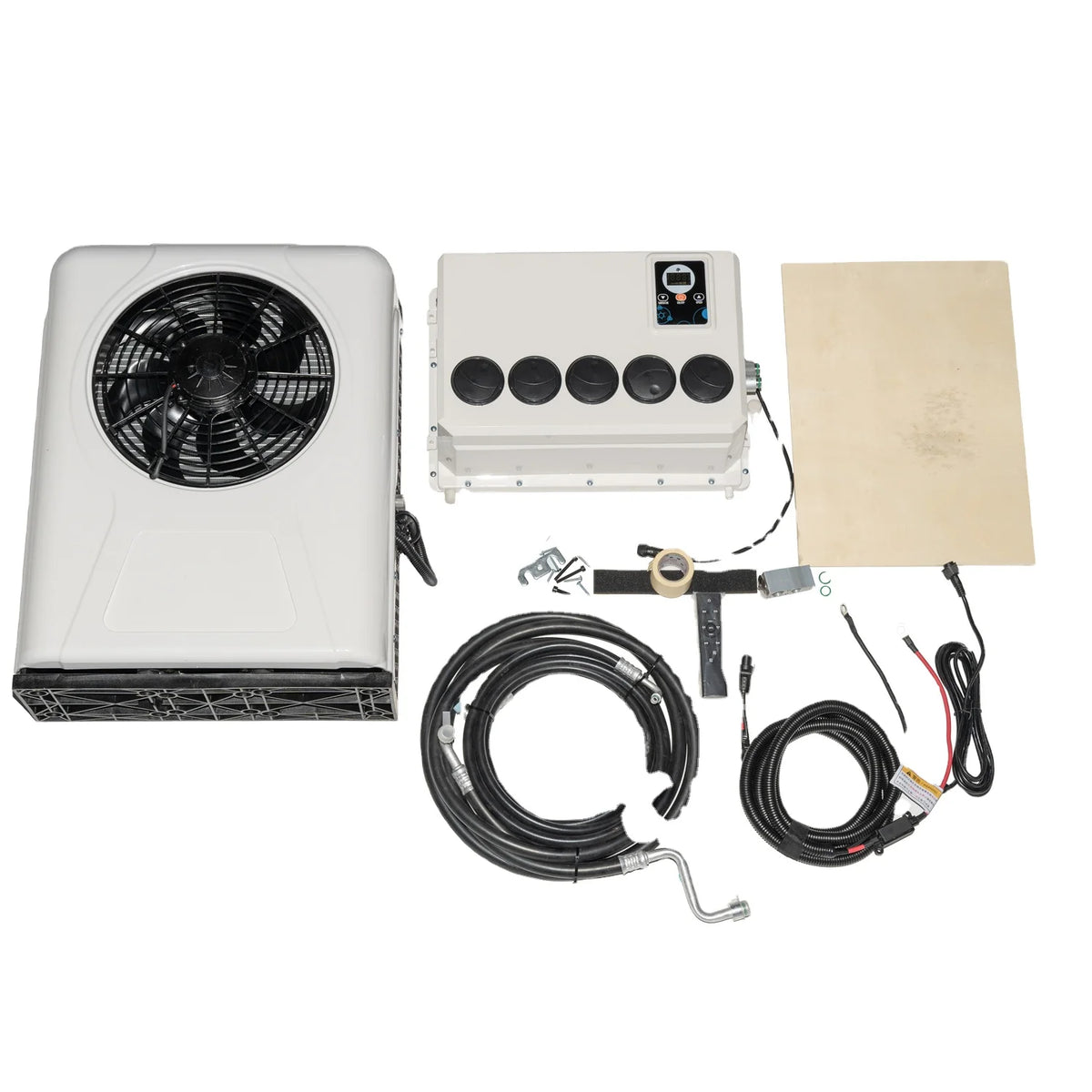 10500 BTU 12V Parking Air Conditioner Split Type for Truck Van Campervan Tractor RV Cab Rooftop or Wall Mount