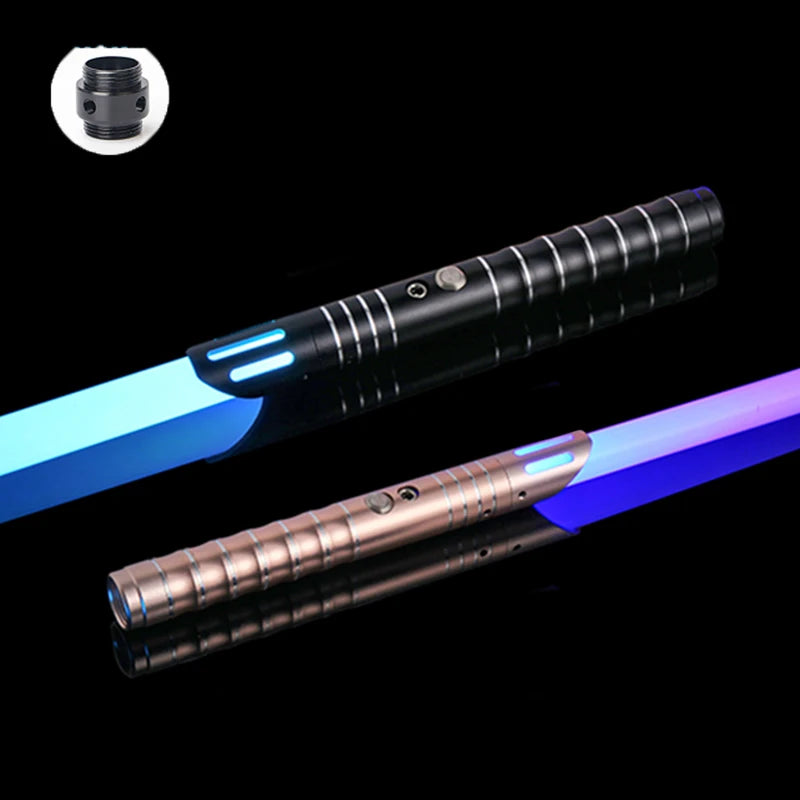 Light Up Saber 16 Colours RGB LED Laser Sword with Sound Effects Metal Handle Quiet Mode for Kids Cosplay and Christmas Gift