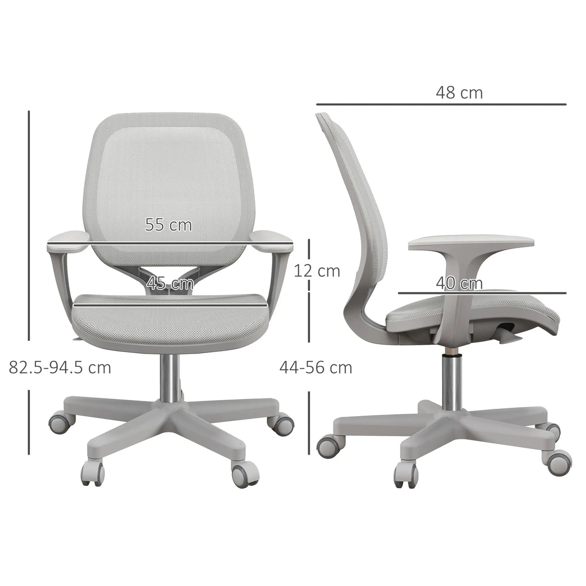 Office Chair, 360 Degree Swivel Desk Chair with Security Wheels