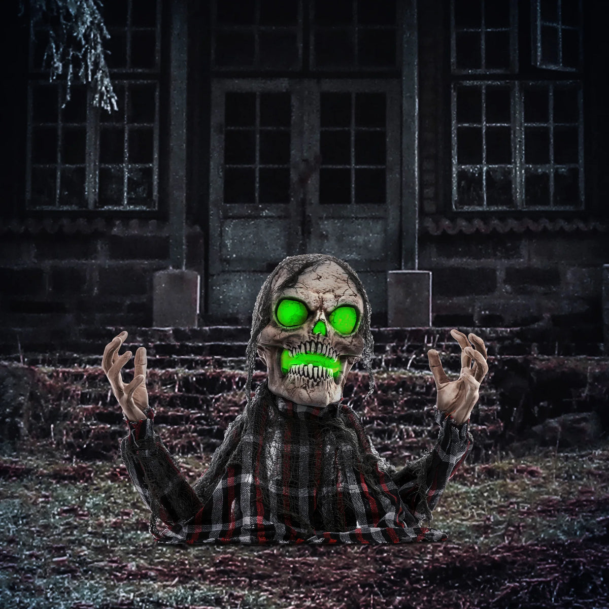 Groundbreaker Skeleton Halloween Animatronic Prop