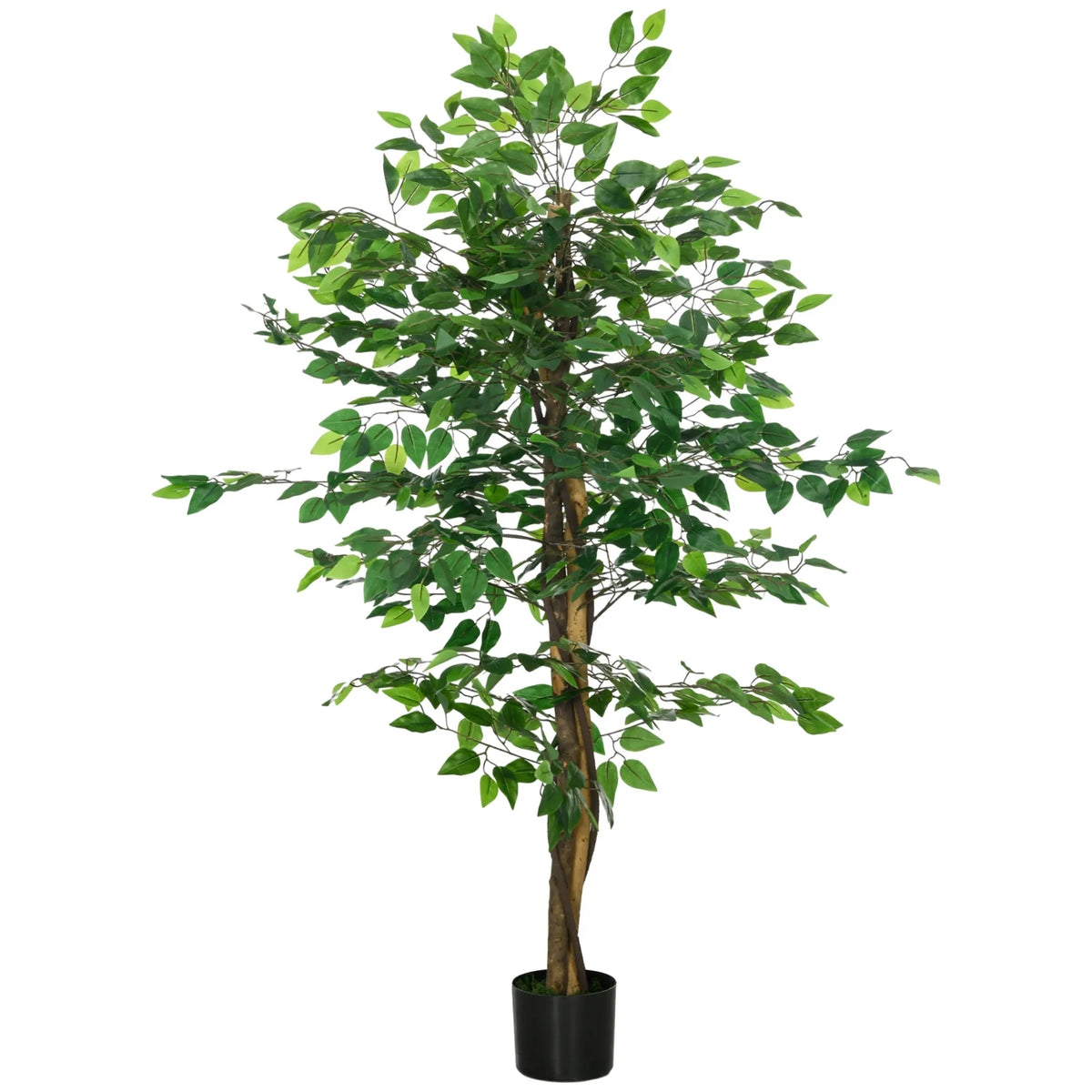 150cm Artificial Ficus Tree in Pot, Indoor Faux Plant