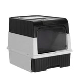 XLarge Self Cleaning Cat Litter Box 48x35x36cm Drawer Anti-Splash Enclosed Potty Tray UK