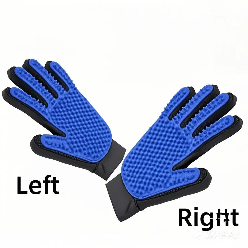 Pet Grooming Glove | Silicone Deshedding & Massage Brush for Dogs & Cats