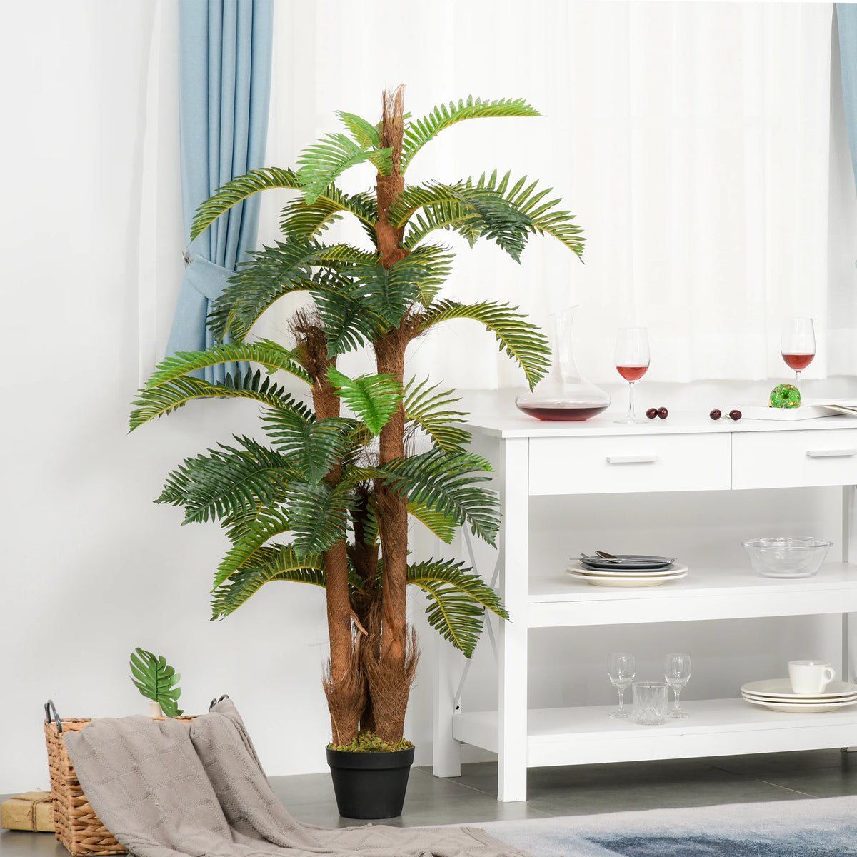 Artificial Palm Plant Fake Tree for Home or Office, 150cm