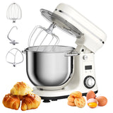 1200W Stand Mixer 6L Kitchen Food Mixer with Dough Hook Whisk 6 Speed Baking Machine