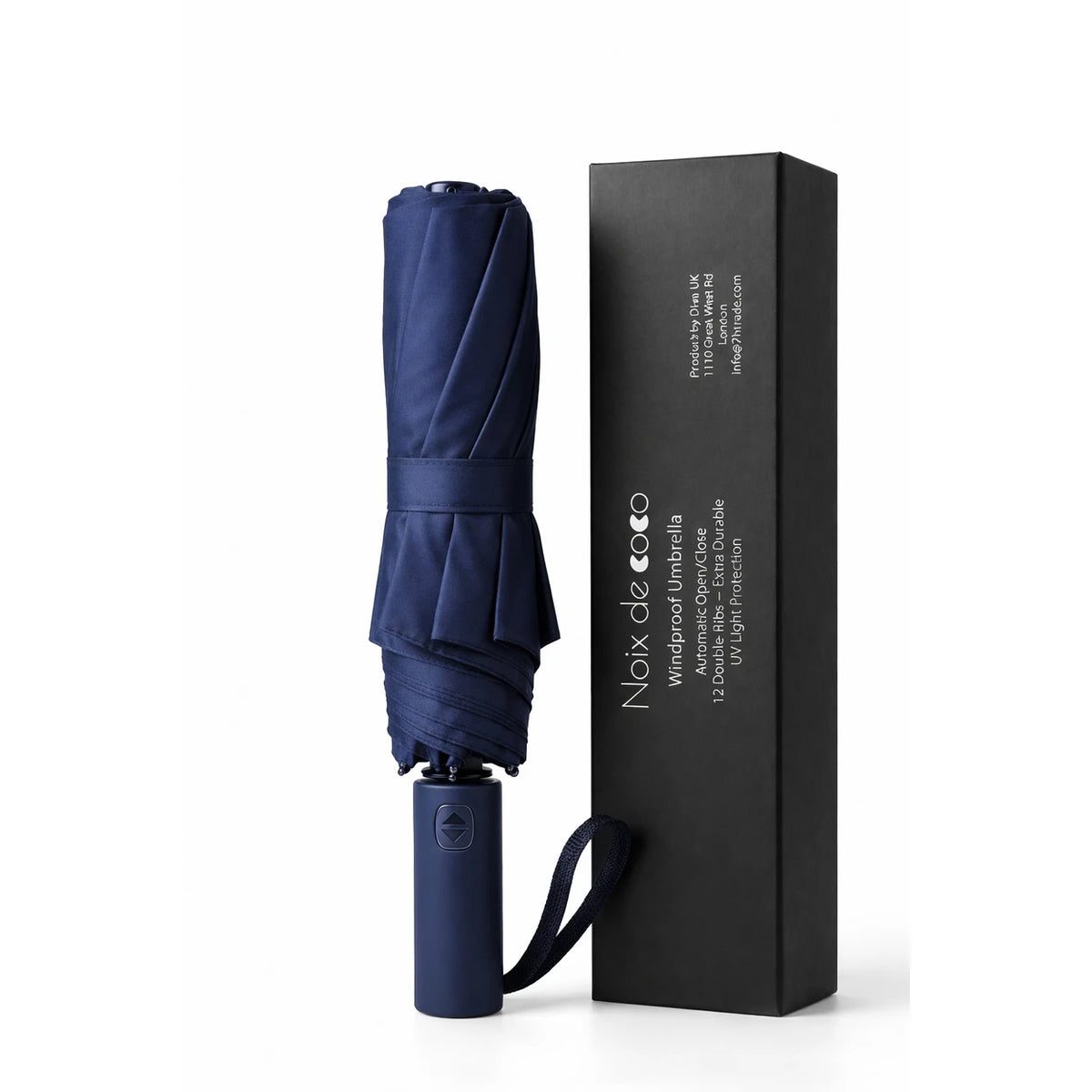 Windproof Automatic Folding Umbrella with Gift Box, 12 Double Ribs