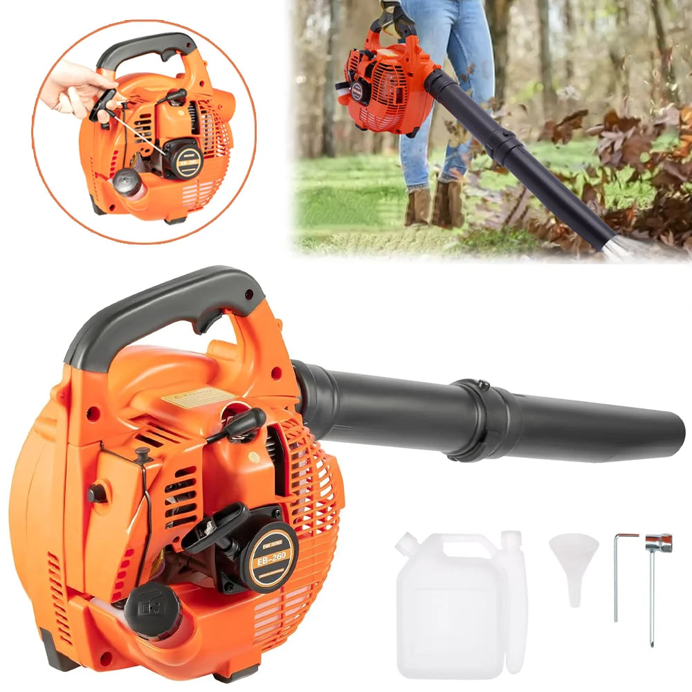 Petrol Handheld Leaf Blower, 25.4cc 2-Stroke, 0.75kW