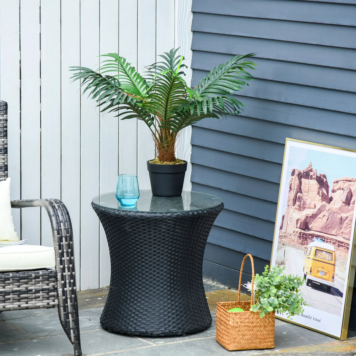 Artificial Palm Plant in Pot, 60cm