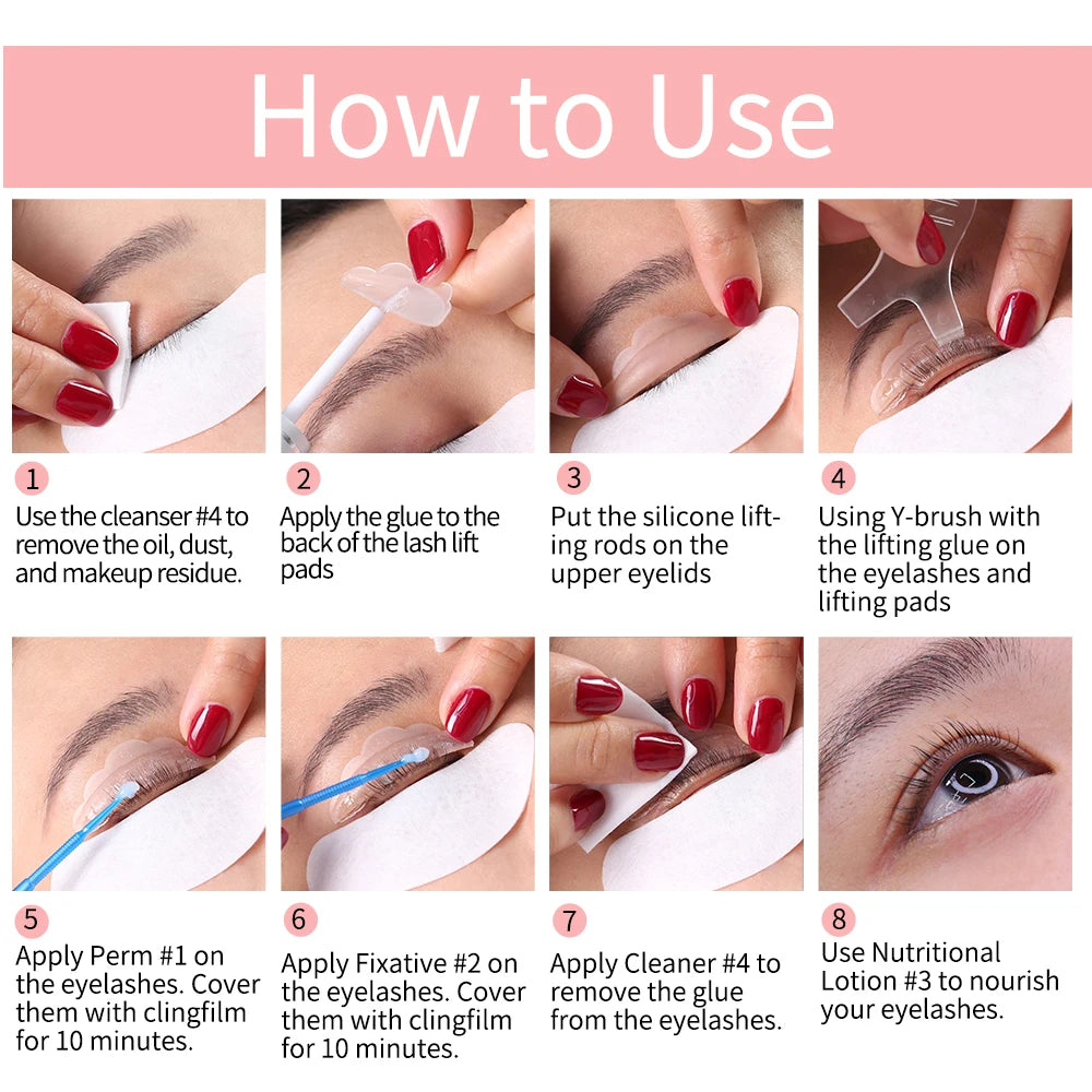 Lash Lift Kit Eyelash Perming and Lifting Set Eyelash Enhancer for Curling and Lengthening Eye Makeup