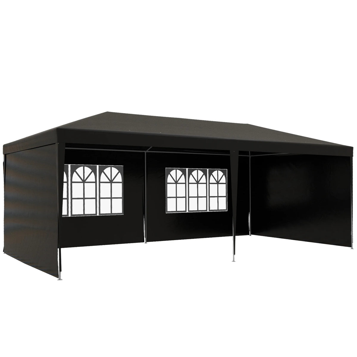 6 x 3m Garden Party Gazebo Marquee with Windows