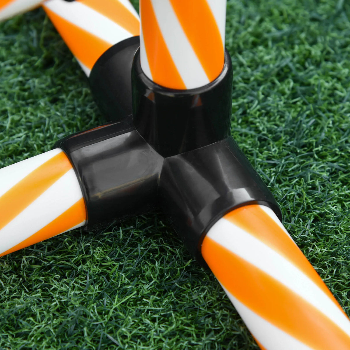 Dog Agility Weave Poles Training Set with Carry Bag and Whistle