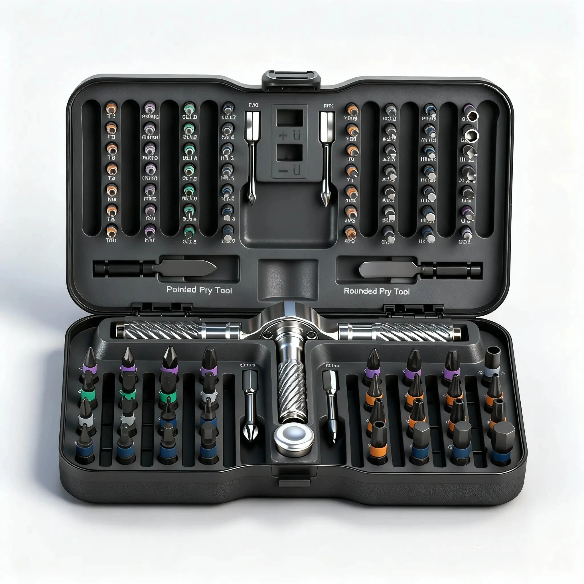 Precision 24/40/66In1 Magnetic Ratchet Screwdriver Set Detachable T - Handle Magneticizer Fix Furniture, Electronics & Glasses