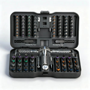 Precision 24/40/66In1 Magnetic Ratchet Screwdriver Set Detachable T - Handle Magneticizer Fix Furniture, Electronics & Glasses