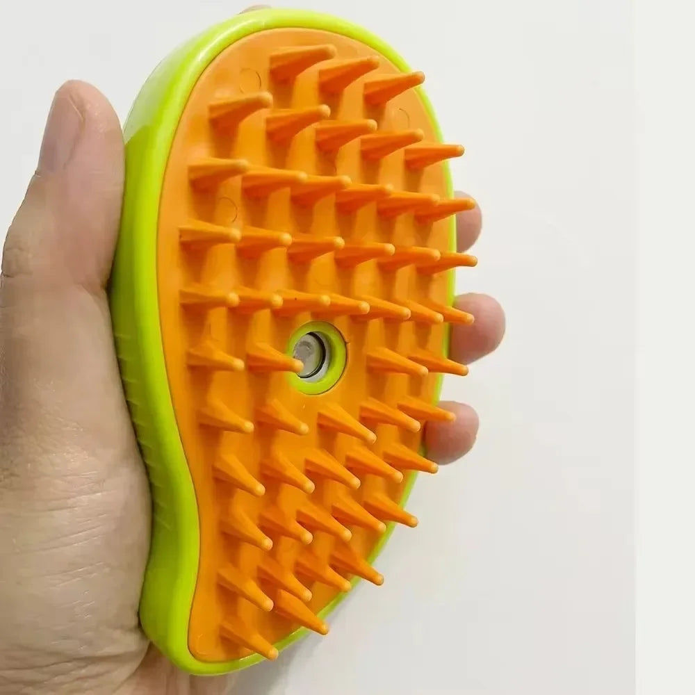 Electric Spray Pet Grooming Brush Rechargeable Massage Comb Deshedding Tool for Cats and Dogs