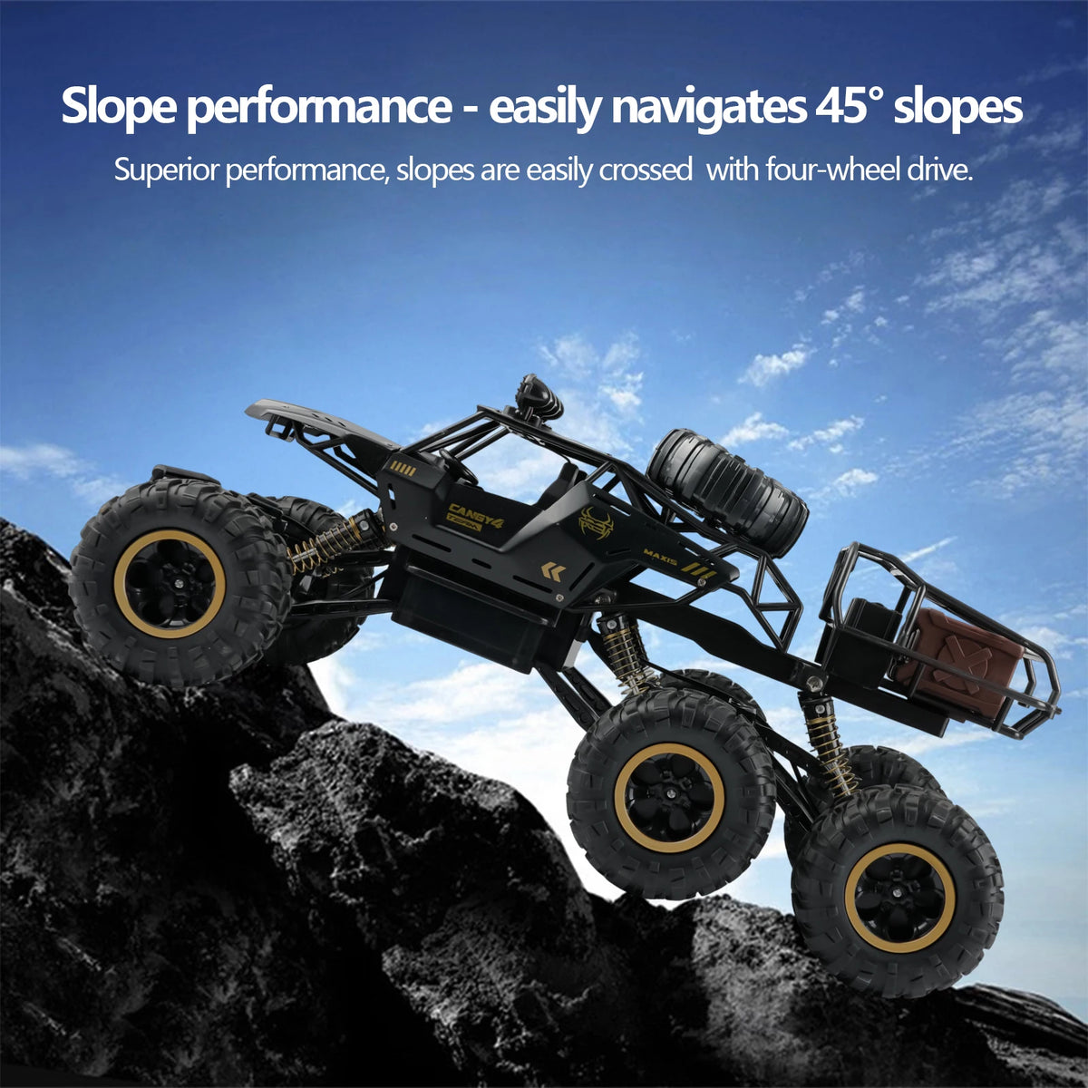 1:12 Scale 4WD RC Car 2.4G Remote Control Buggy 4x4 Off-Road Truck with Metal and ABS Construction for Kids and Adults