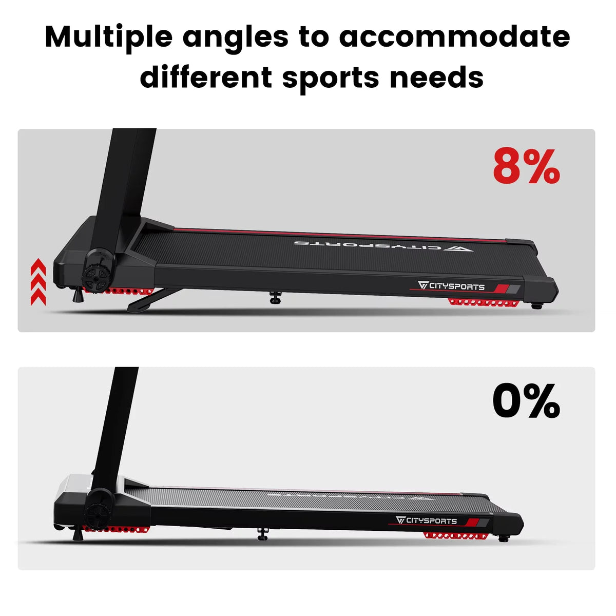 Foldable Electric Treadmill with Incline 12km/h Smart App Control LED Display Home Gym