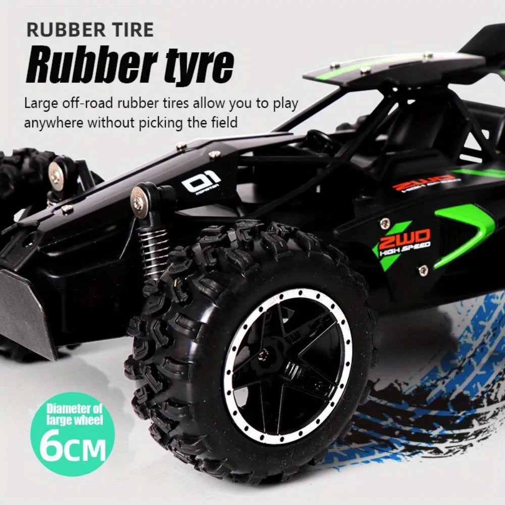 1:18 Scale High Speed 15km/h RC Racing Car 2.4G with Anti-Collision Drift Mode USB Rechargeable for Boys and Girls