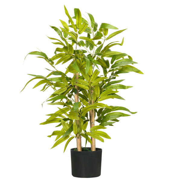 Potted Artificial Bamboo Tree Plant for Desk, Indoor and Outdoor, 60cm