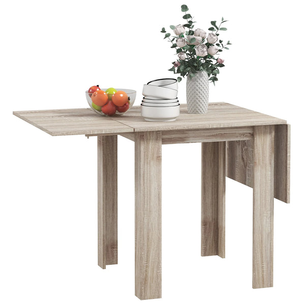 Folding Extendable Dining Table, Drop Leaf Kitchen Table for 2-4
