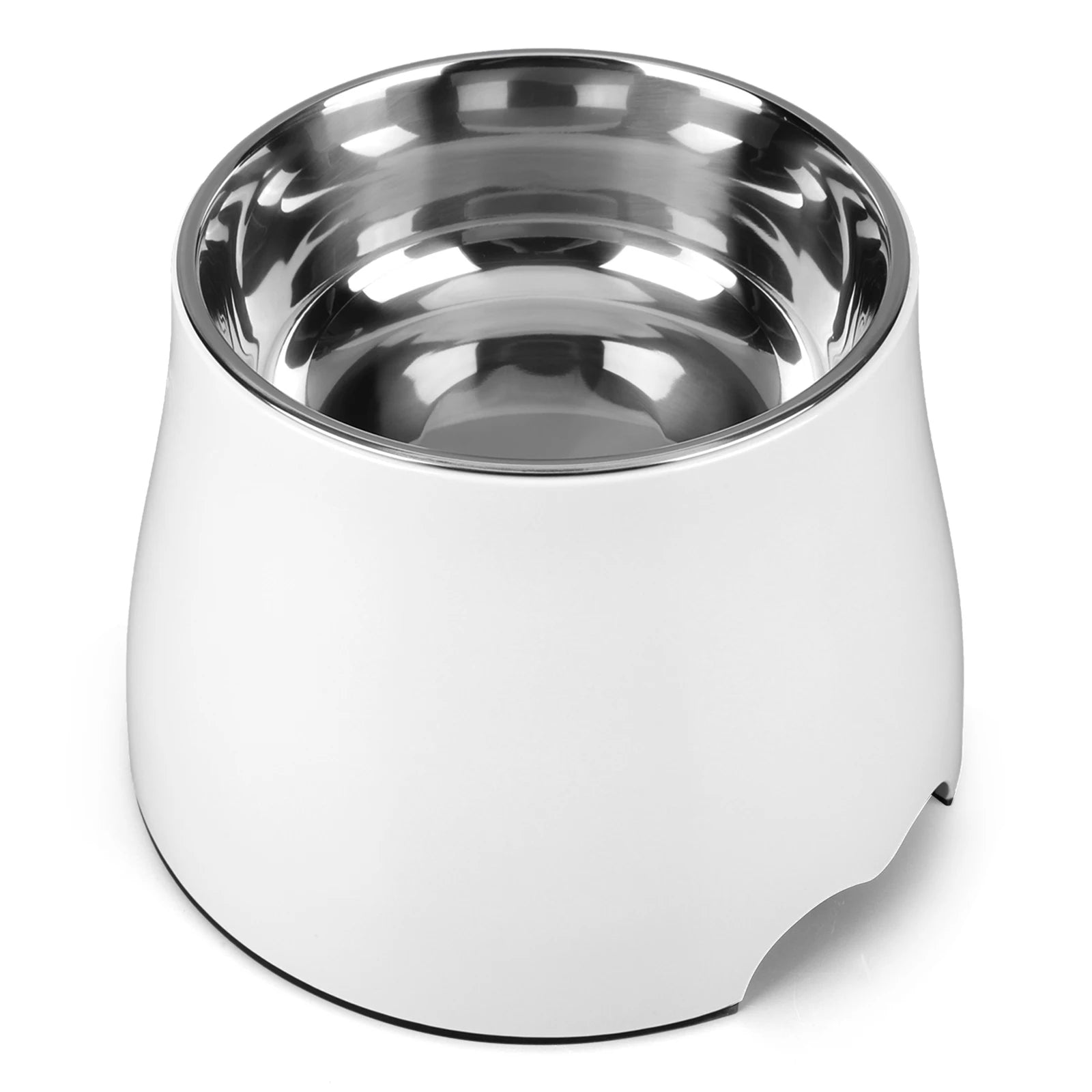 Elevated Stainless Steel Dog Bowl Non-Slip Spill Proof Dishwasher Safe 16.5x16.5x18cm for Large Dogs