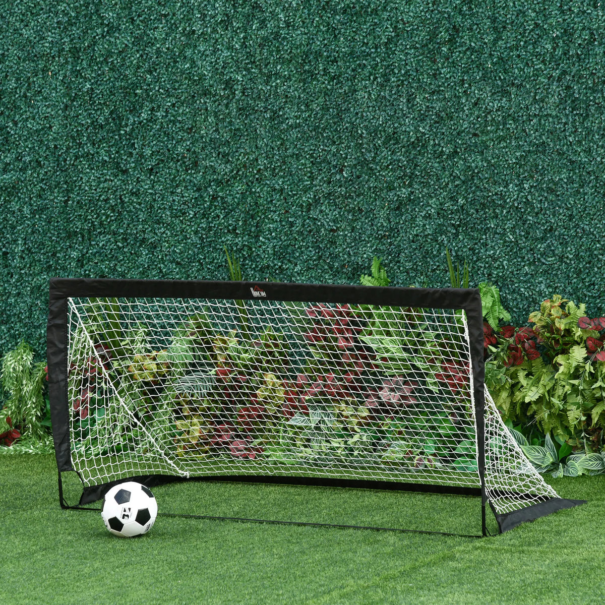 Set of 2 Foldable 6 x 3ft Football Goals with Carry Bag