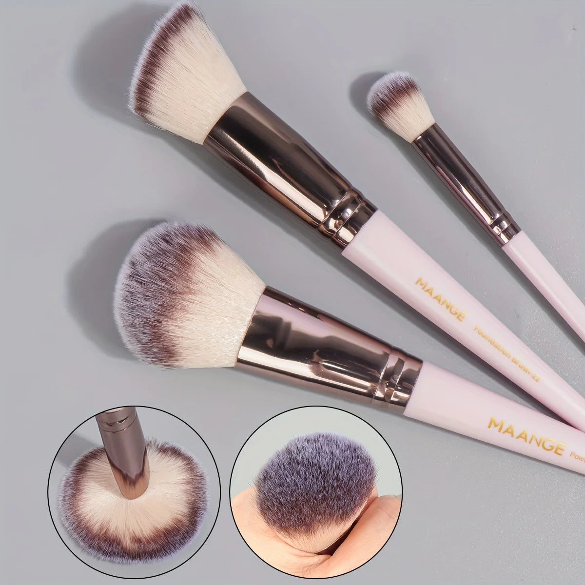 30Pcs Professional Makeup Brush Set Foundation Concealers Eye Shadows Powder Blush Blending Brushes Beauty Tools with Bag