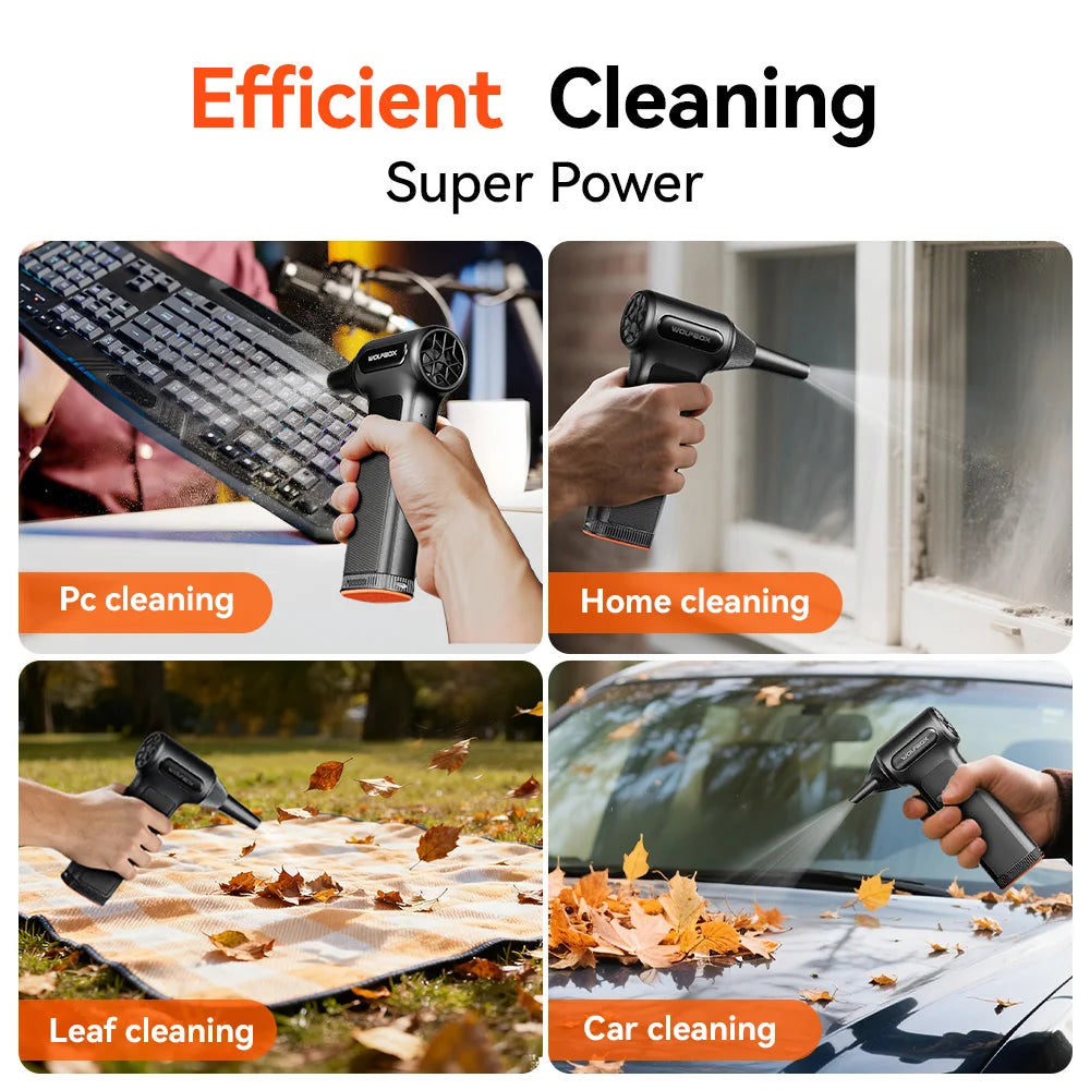 DF200 Cordless Electric Air Duster, 3-Speed Portable Blower for Car, Home and Outdoor
