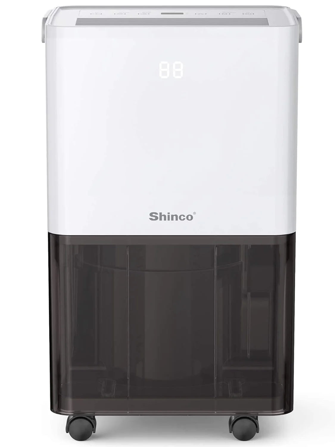 10L Electric Dehumidifier with Humidity Sensor and Drain Hose, for Rooms up to 15m²