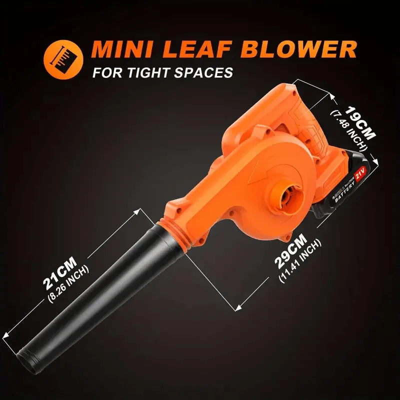 2-in-1 Cordless Leaf Blower and Vacuum, 21V with 120mph Air Speed