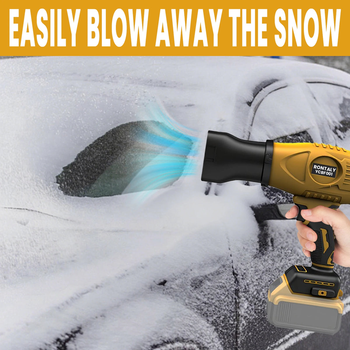 Cordless Turbo Jet Blower for DeWalt 18V Batteries, 3 Nozzles