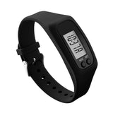 LED Pedometer Bracelet Step Tracker Walking Running Fitness Watch with Time Display