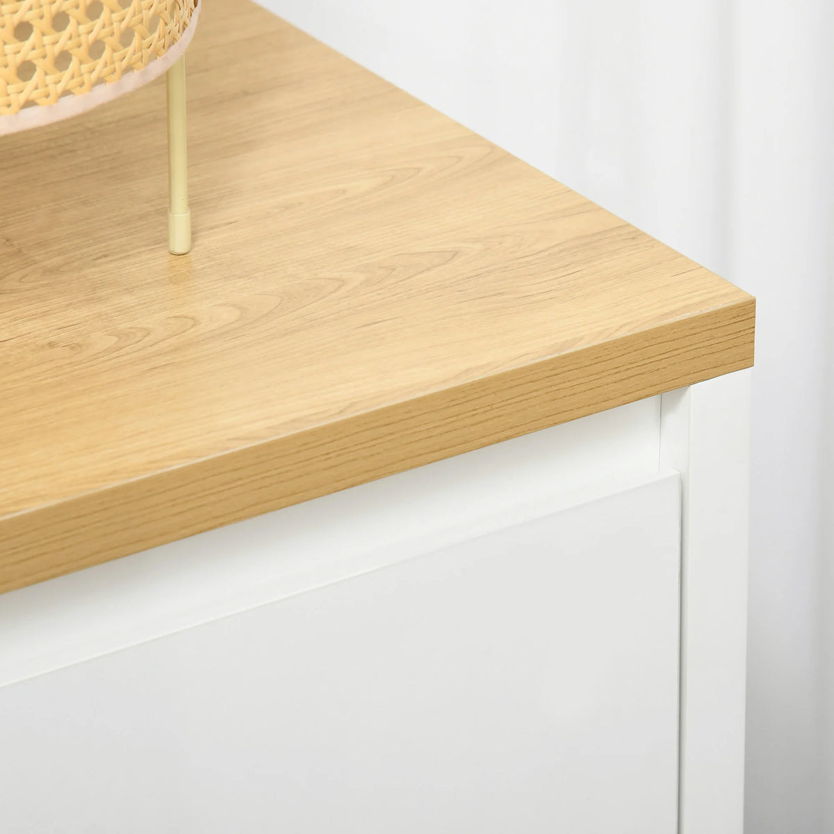 Sideboard Living Room Cabinet with Double Doors and Adjustable Shelf