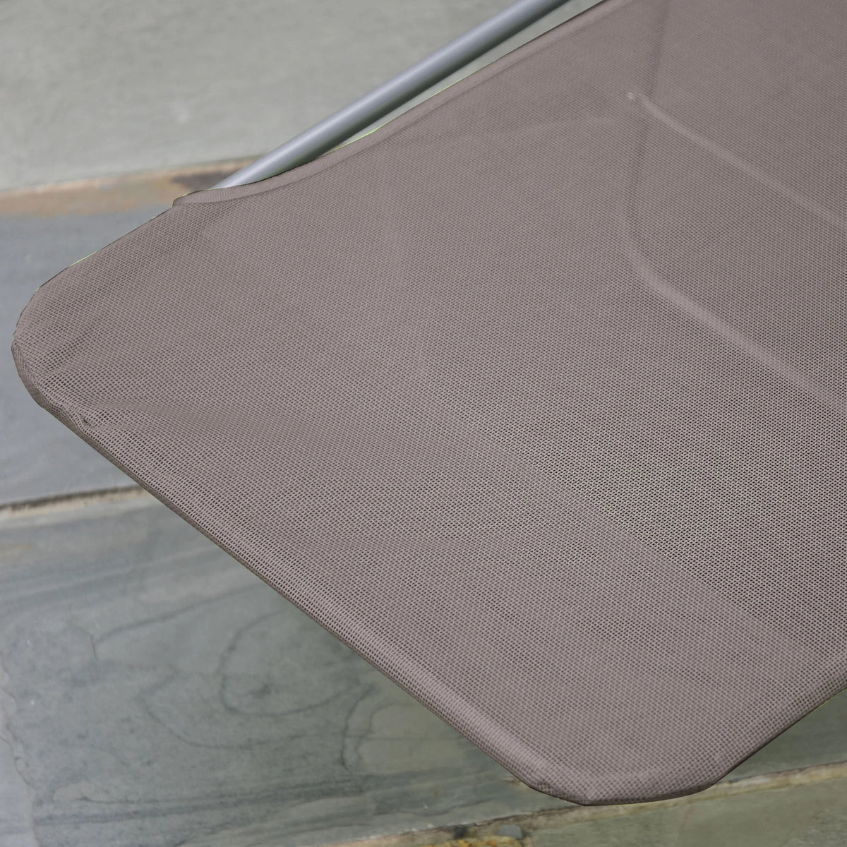 Folding Sun Lounger with Adjustable Back and Pillow, Coffee