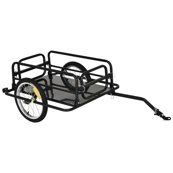 Bicycle Cargo Trailer for Shop Luggage Storage Utility w/ Hitch