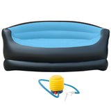 Inflatable Lounging Sofa Twin Size Air Sofa Bed with Air Pump for Indoor Living Room Camping and Outdoor Use