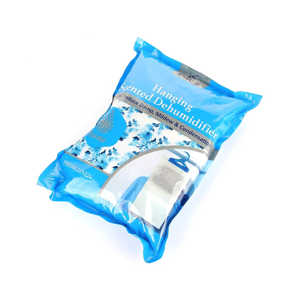 Hanging Scented Dehumidifier Bags for Wardrobes, 6 Pack