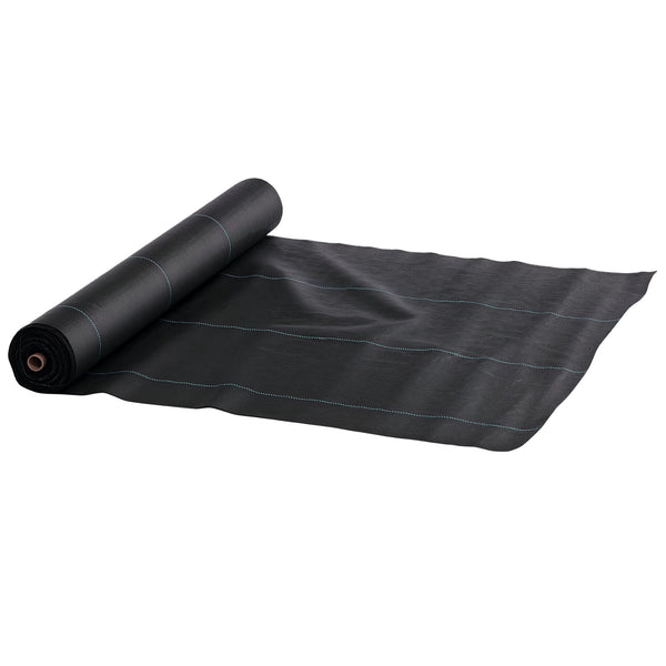 Heavy Duty Weed Control Membrane, 2 x 100m Garden Weed Barrier