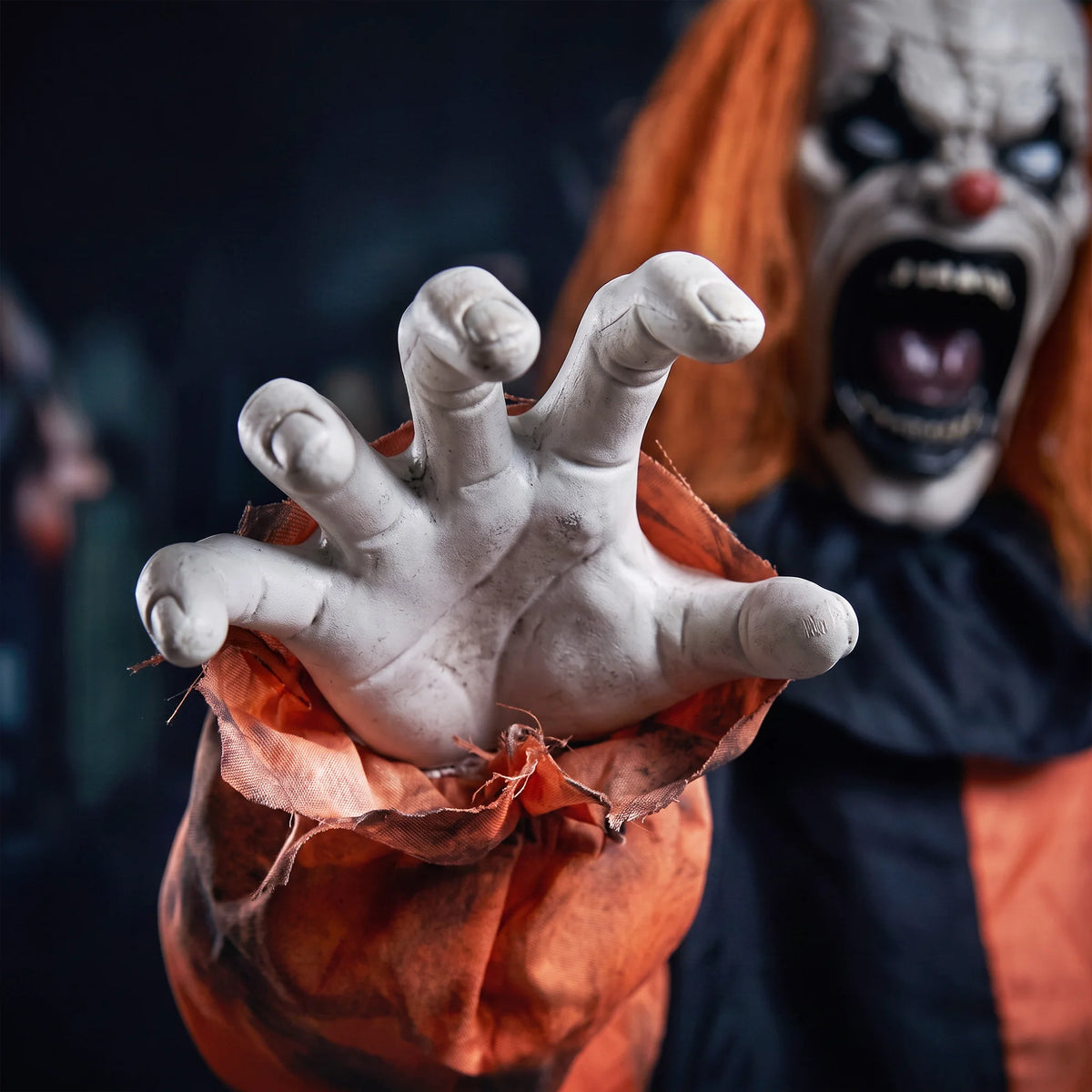 Animated Face-Changing Halloween Clown Prop, 85cm