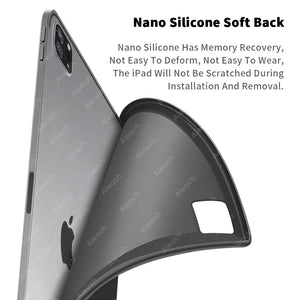 AIEACH Ipad Case Keyboard for Pro 13 M4, 12.9 3-6Th, 11 1-4Th, Air 13/11 M2/M3, Air(4-5Th), Ipad 7-10Th, Backlight Pencil Holder