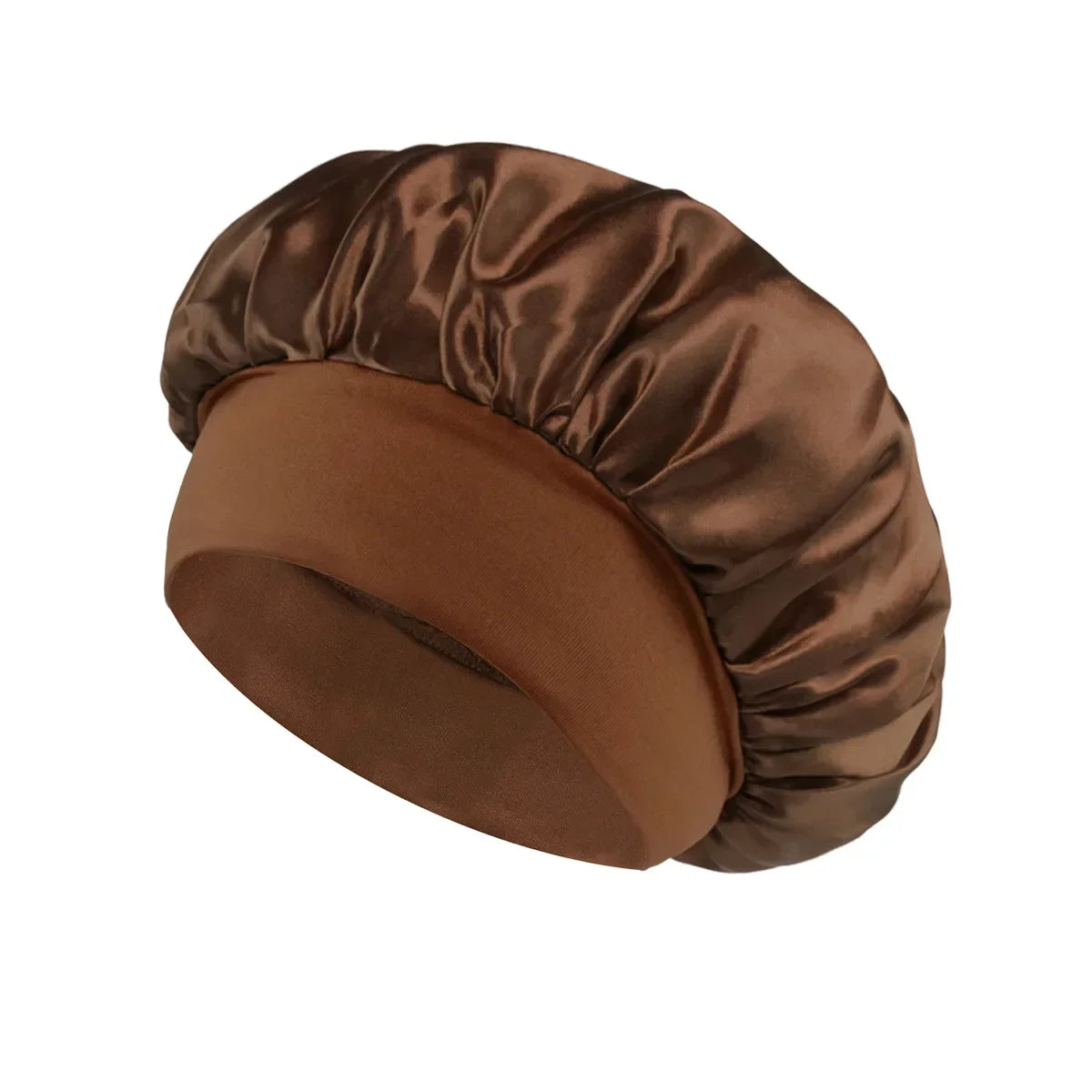 Satin Sleep Bonnet for Women | Silk Hair Care Bonnet with Wide Brim & Elastic Band
