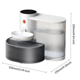 Smart Pet Water Fountain 3L Filterless Automatic Cat Water Dispenser Wireless Rechargeable Ultra Quiet